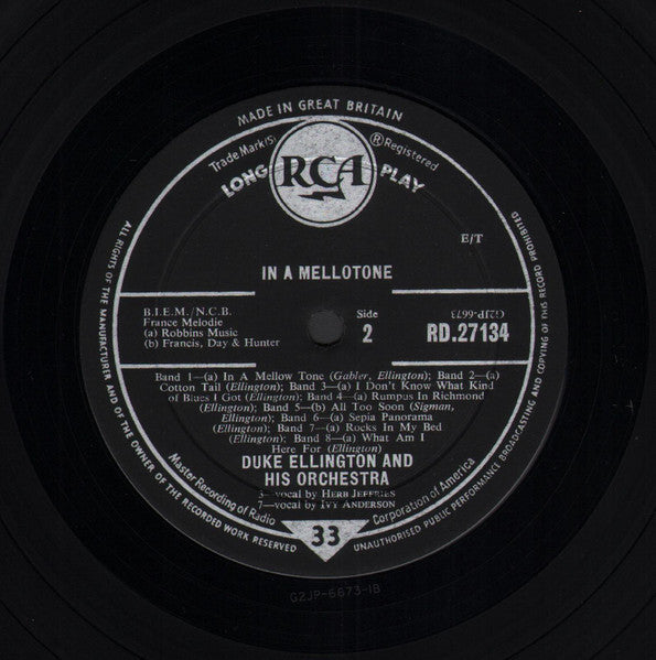 Duke Ellington And His Orchestra : In A Mellotone (LP, Comp)