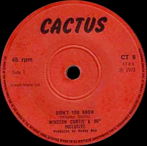 Winston Curtis & 90° Inclusive / Honey Boy : Didn't You Know / What's Your Name (7")