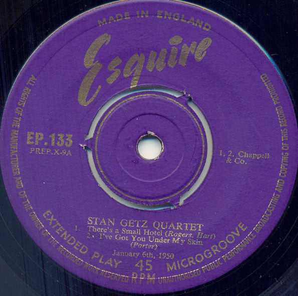Stan Getz : In Retrospect (7", EP, Mic)
