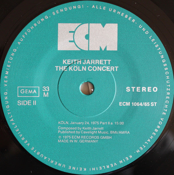 Keith Jarrett : The Köln Concert (2xLP, Album, RE)
