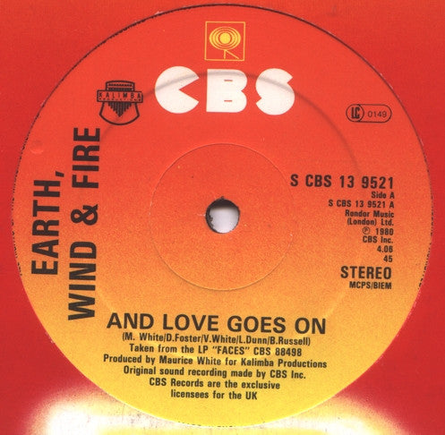 Earth, Wind & Fire : And Love Goes On (12")