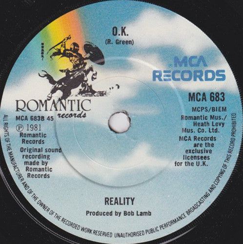 Reality (11) : (Tell Me) What's Going On In Your Mind (7", Single)