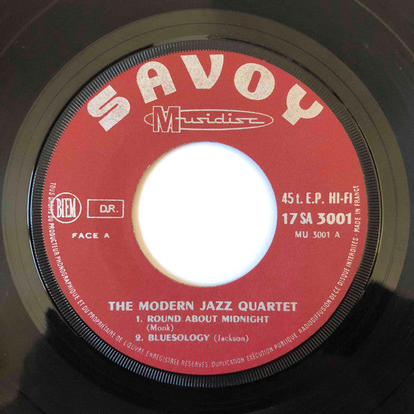 The Modern Jazz Quartet : Jazz Masters (7", EP, Blu)
