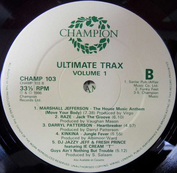 Various : Ultimate Trax (LP, Comp + LP, Mixed)