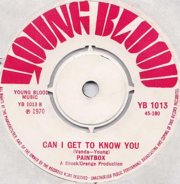 Paintbox (3) : Get Ready For Love / Can I Get To Know You (7", Single, Fou)