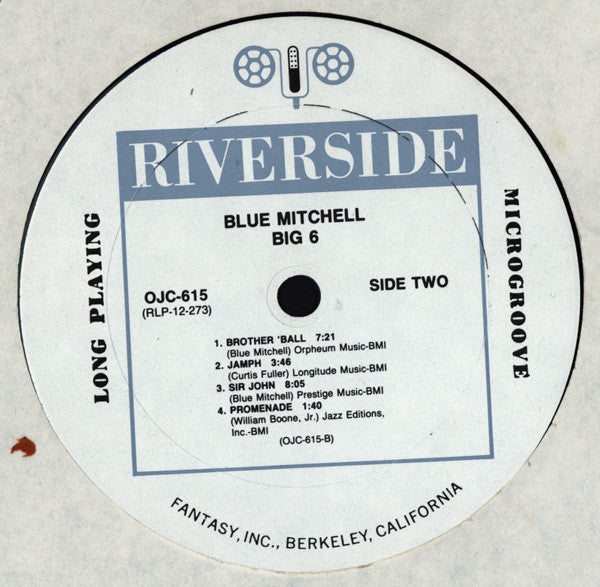 Blue Mitchell : Big 6 (LP, Album, Mono, RE, RM)