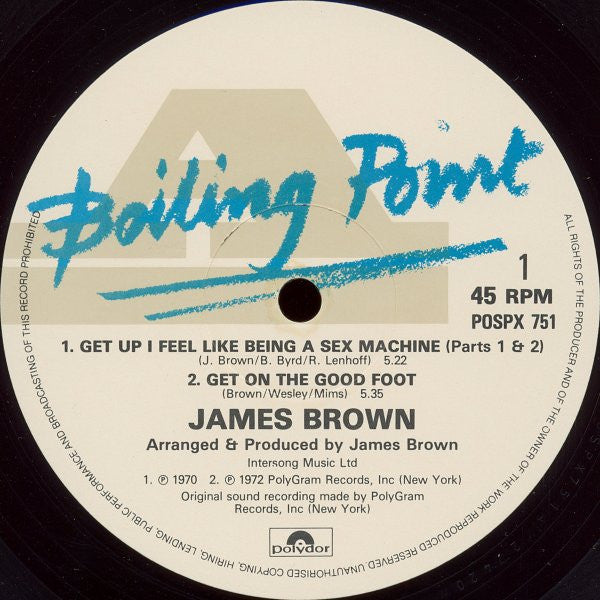 James Brown : Sex Machine (12", EP, Comp)