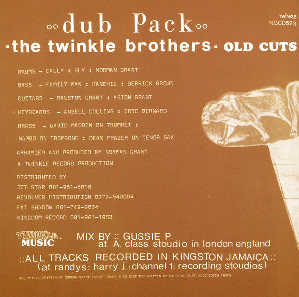 Twinkle Brothers : Dub Pack - Old Cuts (CD, Album, RE)