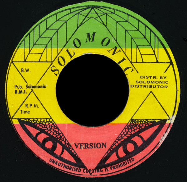 Bunny Wailer : Trouble Is On The Road Again (7")