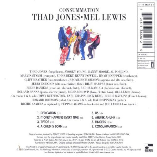 Thad Jones & Mel Lewis : Consummation (CD, Album, RE)