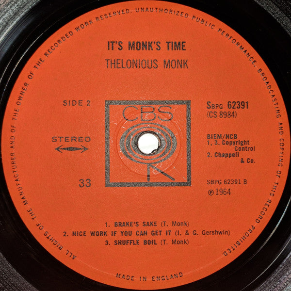 Thelonious Monk : It's Monk's Time (LP, Album)