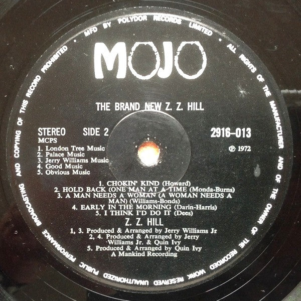 Z.Z. Hill : The Brand New Z.Z. Hill (LP, Album)