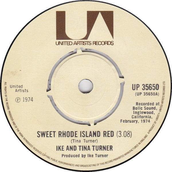 Ike & Tina Turner : Sweet Rhode Island Red (7", Single)