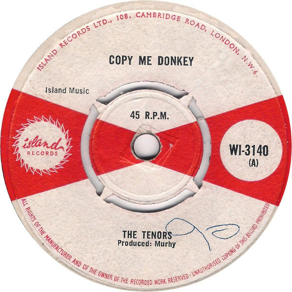 The Tennors : Copy Me Donkey (7")