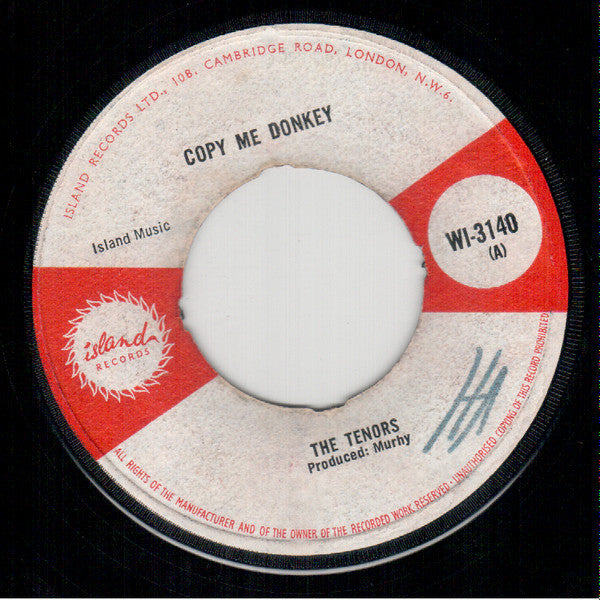 The Tennors : Copy Me Donkey (7")