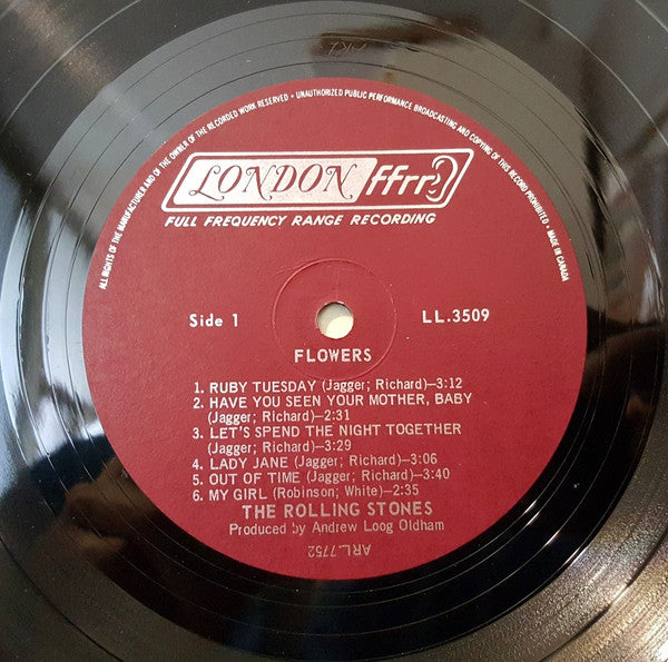 The Rolling Stones : Flowers (LP, Comp, Mono)