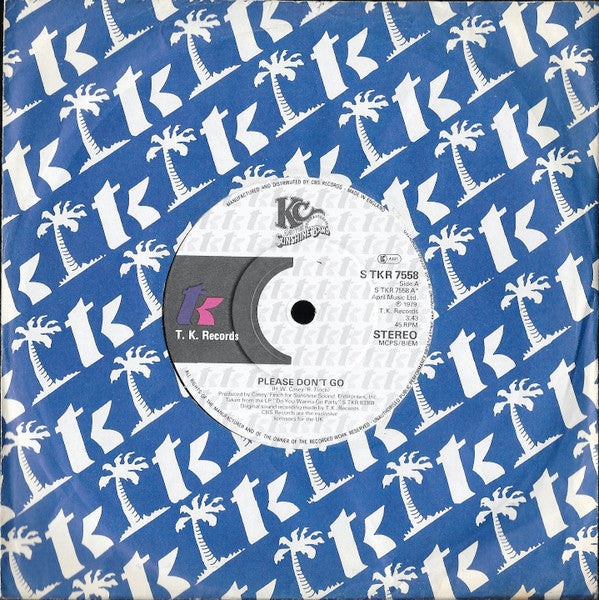 KC And The Sunshine Band* : Please Don't Go (7", Single)