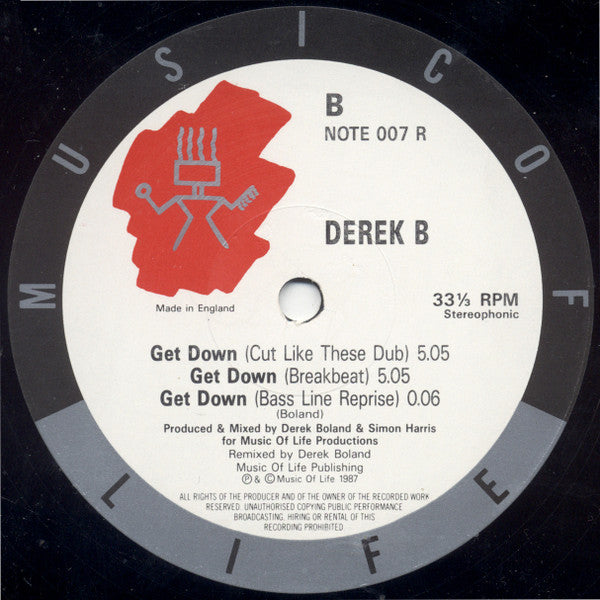 Derek B : Get Down (12")