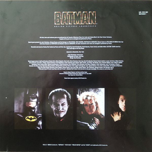 Prince : Batman™ (Motion Picture Soundtrack) (LP, Album, Tel)