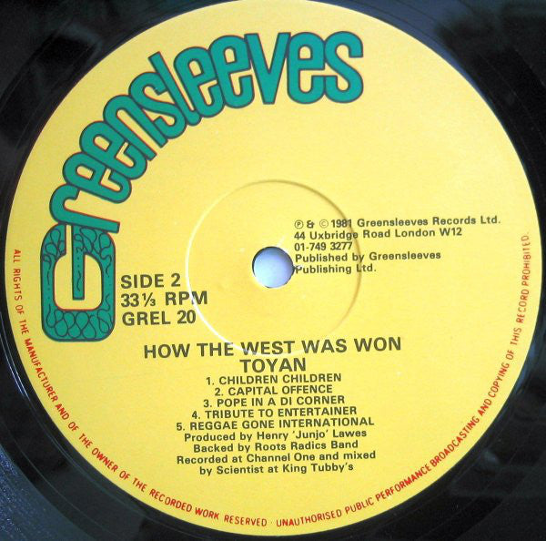 Toyan : How The West Was Won (LP, Album)