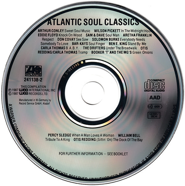 Various : Atlantic Soul Classics (CD, Comp)