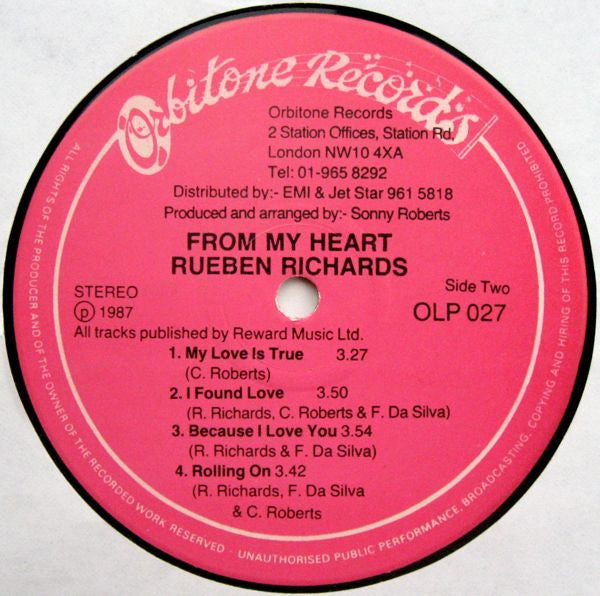 Reuben Richards : From My Heart (LP, Album)