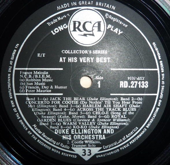 Duke Ellington And His Orchestra : At His Very Best (LP, Album, Comp)