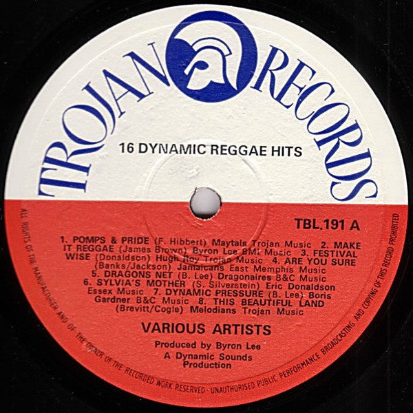 Various : 16 Dynamic Reggae Hits (LP, Comp)