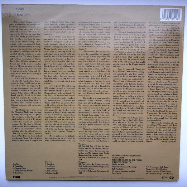 Charles Mingus : Jazz Workshop (LP, Album, RE)