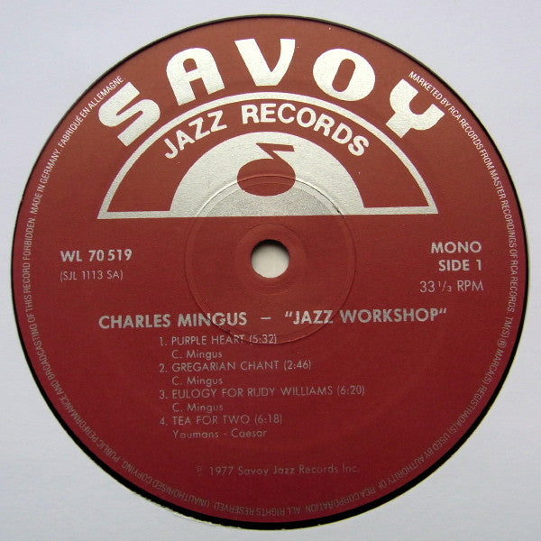Charles Mingus : Jazz Workshop (LP, Album, RE)