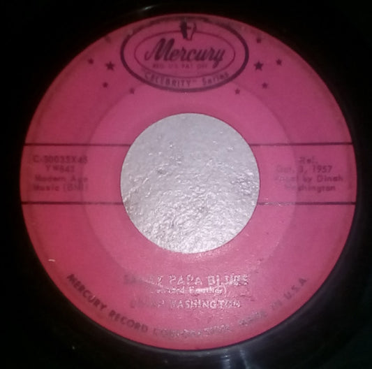 Dinah Washington : Salty Papa Blues (7", Single, Pin)