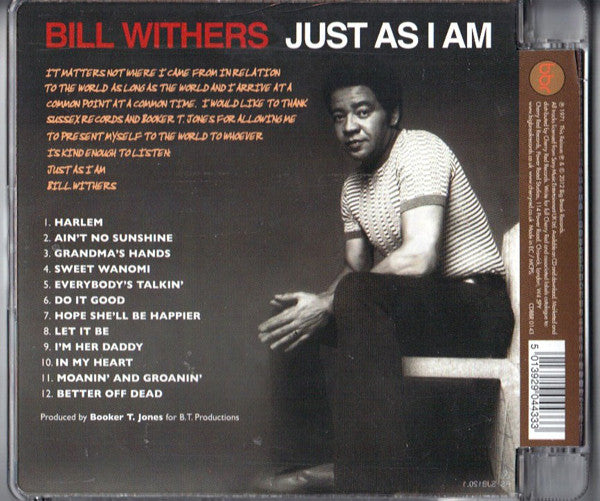 Bill Withers : Just As I Am (CD, RE, RM)