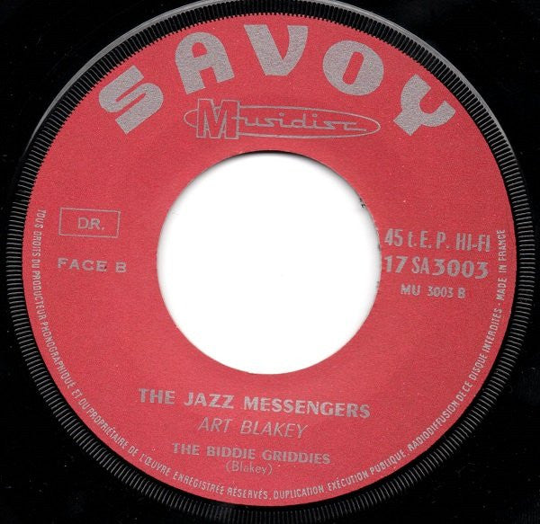 Art Blakey, Art Blakey & The Jazz Messengers : Jazz Masters (7", EP)