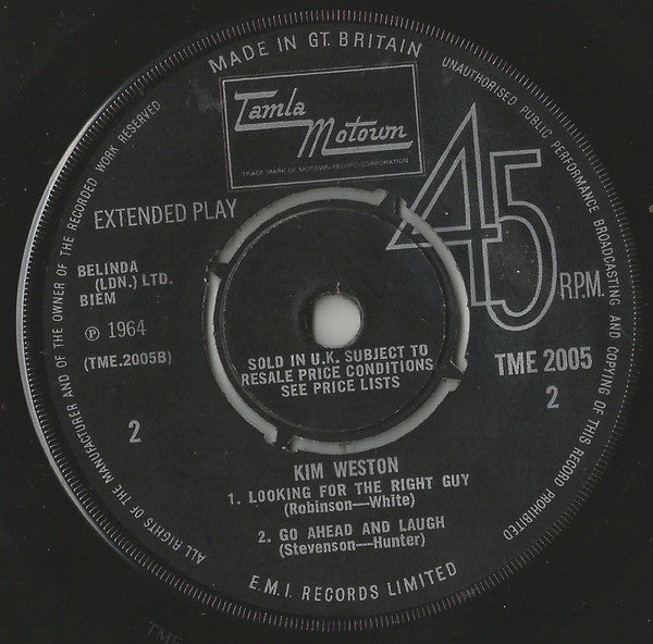 Kim Weston : Kim Weston (7", EP)