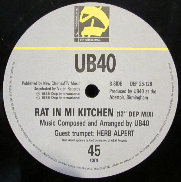 UB40 : Rat In Mi Kitchen (12", Single)
