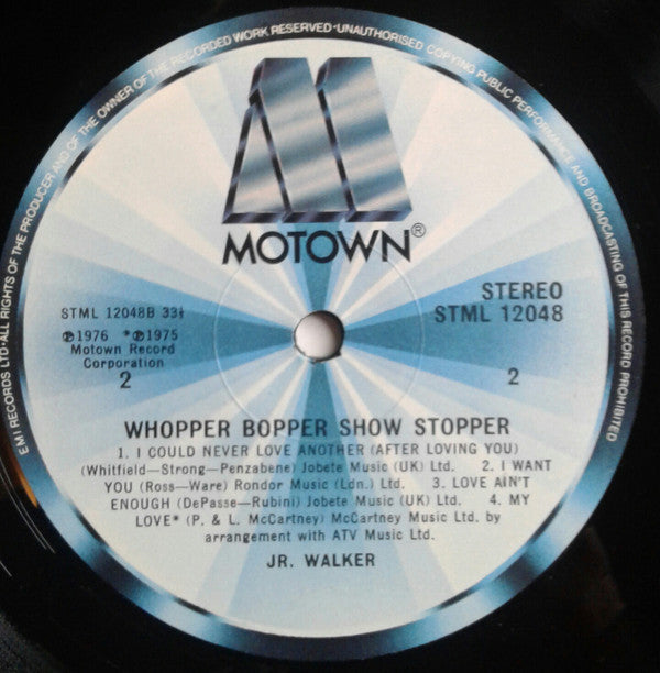Junior Walker : Whopper Bopper Show Stopper (LP, Album)