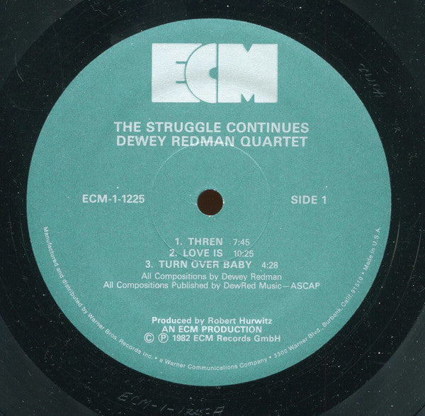 Dewey Redman Quartet : The Struggle Continues (LP, Album)