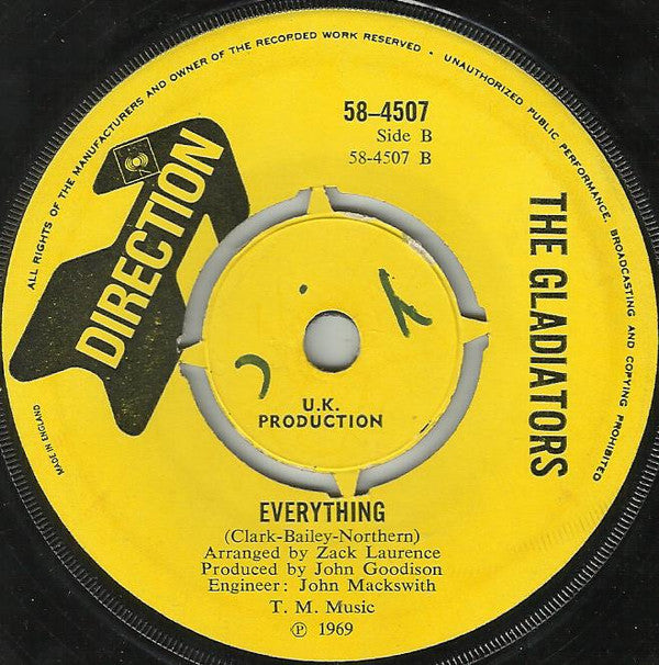 The Gladiators (11) : As Long As I Live (I Live For You) (7", Single, Promo)