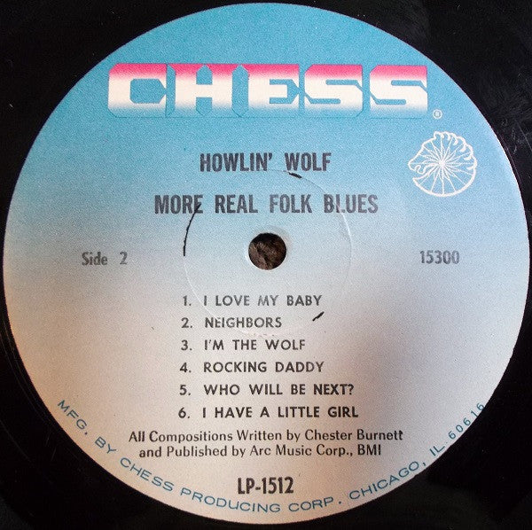 Howlin' Wolf : More Real Folk Blues (LP, Album, Mono)