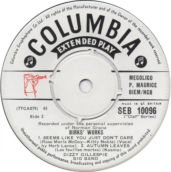 Dizzy Gillespie Big Band : Birks Works (7")