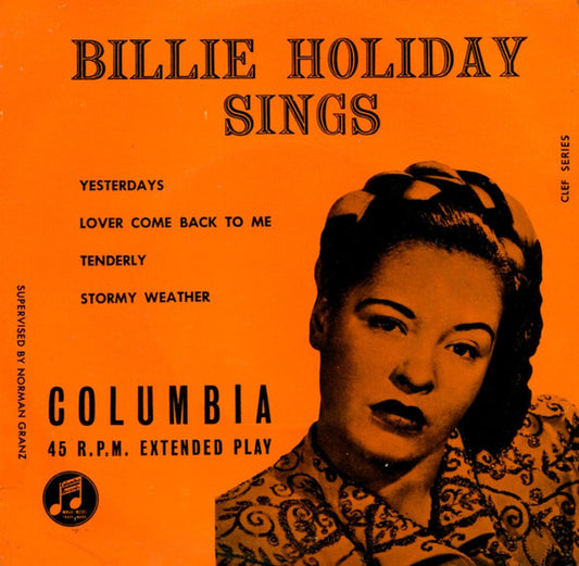 Billie Holiday : Billie Holiday Sings (7", EP)