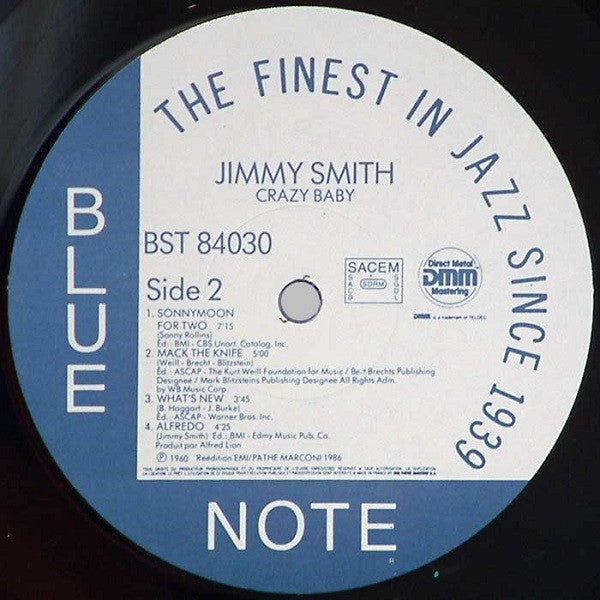 Jimmy Smith : Crazy! Baby (LP, Album, RE, RM, DMM)