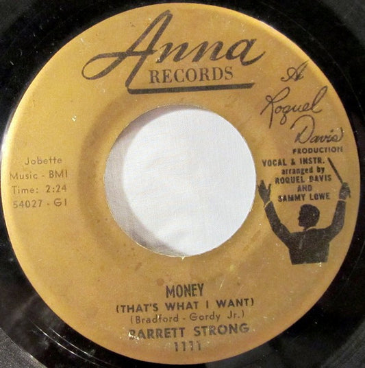 Barrett Strong : Money (That's What I Want) / Oh' I Apologize (7", Single, RE)