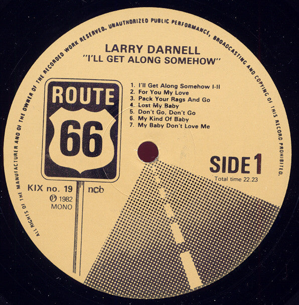 Larry Darnell : I'll Get Along Somehow (LP, Comp, Mono)