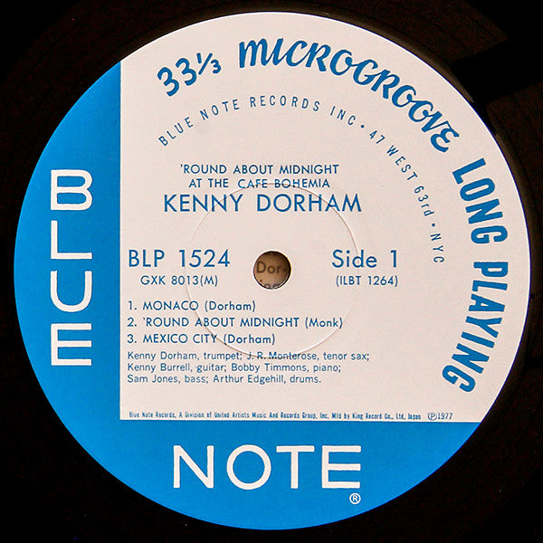 Kenny Dorham : 'Round About Midnight At The Cafe Bohemia (LP, Album, Mono, RE)