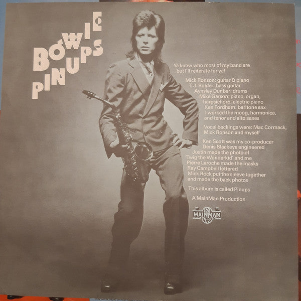 David Bowie : Pinups (LP, Album, RP, Bla)