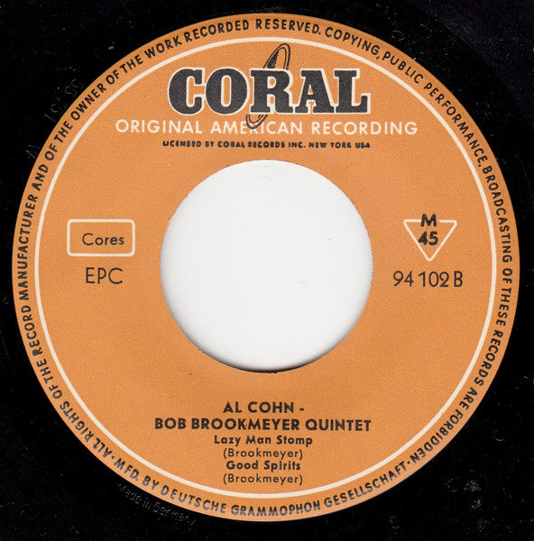 Al Cohn - Bob Brookmeyer Quintet : S-h-i-n-e (7", EP)