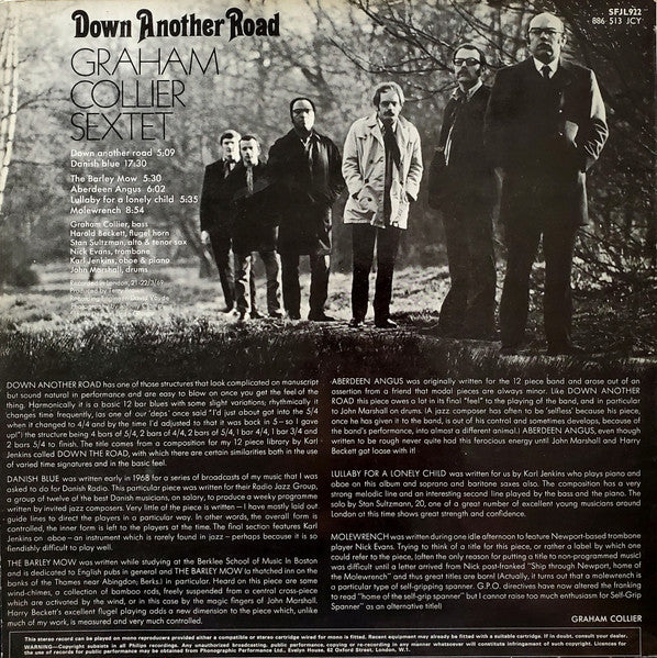 Graham Collier Sextet : Down Another Road (LP, Album)