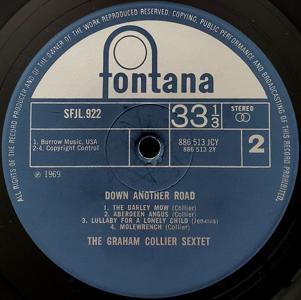 Graham Collier Sextet : Down Another Road (LP, Album)