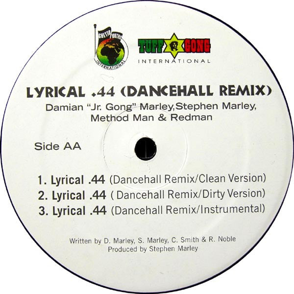 Damian Marley : Welcome To Jamrock / Lyrical .44 (Dancehall Remix) (12")
